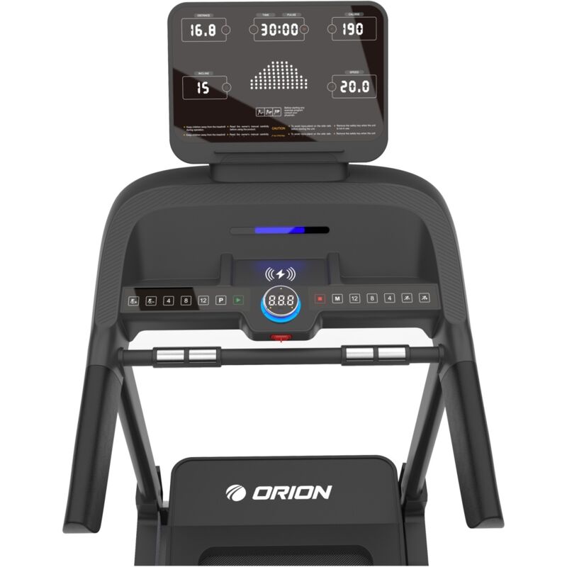 Tapis De Course électrique Orion Perform M300 - 2,75 CV, 1-14 Km/h, Inclinaison 15 Niveaux, Pliable, écran LED, Bluetooth, Max 110 Kg - 5