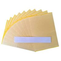 Sens — feuilles adhésives de jardin, jaune (10 pcs)