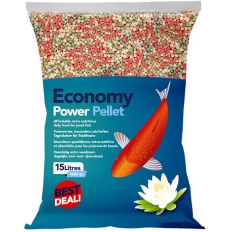 Aliment complet pour poissons de bassin en sachet de 15 l