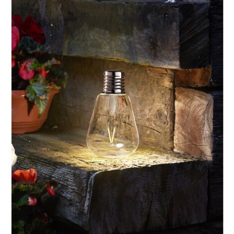 Lampe solaire ampoule Edison Eureka 20 cm (1/3)