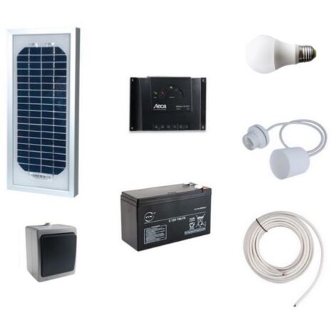 Kit éclairage intérieur solaire 5W