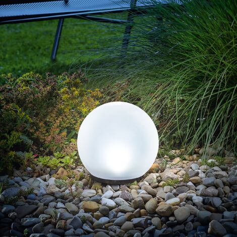 esotec boule solaire pour le jardin ⌀=20cm 7 couleurs 6500K résistant aux intempéries outdoor 102609 (1/6)