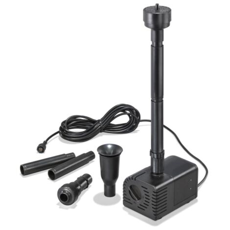 Esotec – Pompe solaire immergée 12-24V – Débit max 2000 l/h – Hauteur refoulement 3,5 m – Protection IP68 – 101759