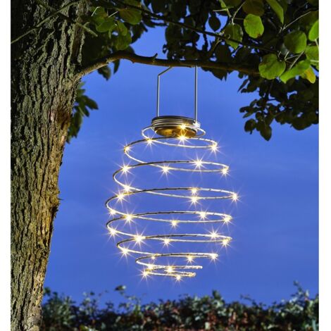 Suspension solaire Spirale 33 leds