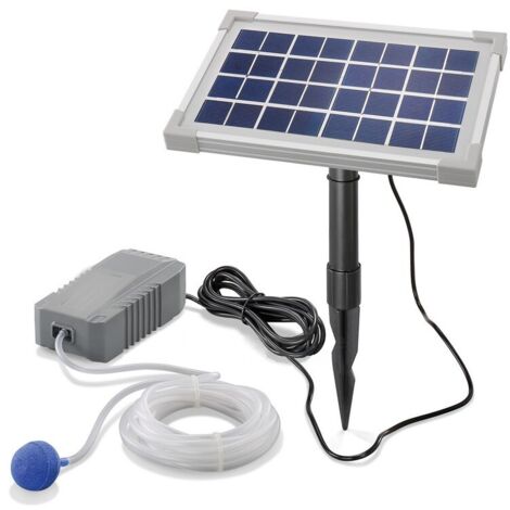 Esotec – Aérateur de bassin solaire 3,5W 130 l/h – Oxygénation autonome pour petits bassins – 101841