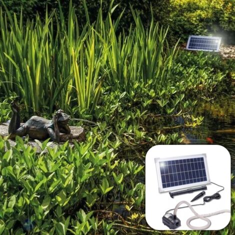 Fontaine solaire Grenouille paresseuse 380 l/h maxi (1/5)