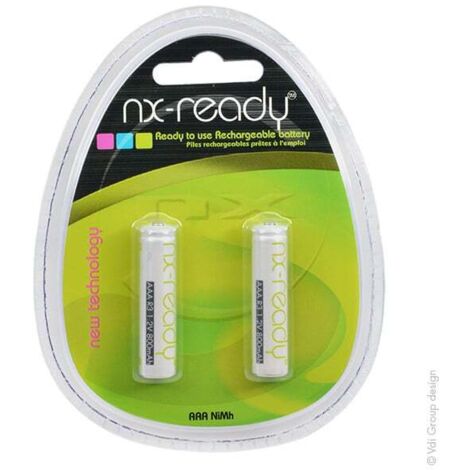 NX - Accus NiMH blister x2 AAA NX READY 1.2V 800mAh