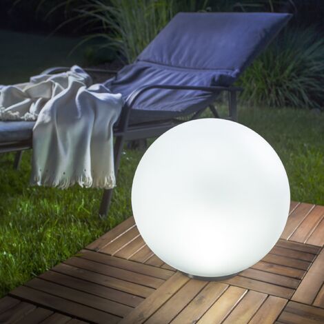 Esotec – Boule solaire multicolore 40 cm – Éclairage d'ambiance extérieure – Panneau solaire 0,65Wc – Autonomie 8h – Protection IP44