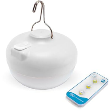 CHERRY Ampoule LED avec batterie rechargeable et télécommande. 900 lumens de lumière chaude