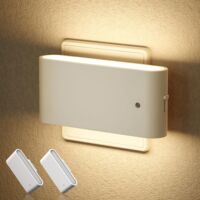 Nachlampe Einsteckbar Dämmerungs- bis Tageslicht Schiebedimmer Weiß 2er Pack