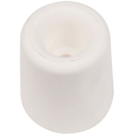 Butoir rond caoutchouc blanc creux - diamètre 30 x 32 mm - Civic industrie