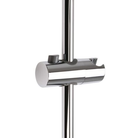 Curseur pour barre de douche chromée avec poussoir Odyssea - 25 mm