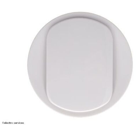 Legrand – Enjoliveur interrupteur va-et-vient CB0001 – Blanc brillant – Fixation à clipser – Compatible mécanismes Céliane