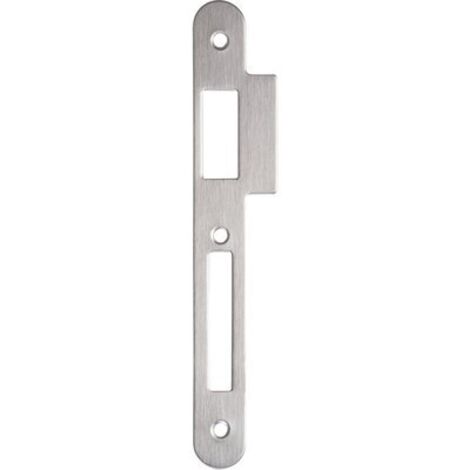 Thirard – Gâche inox réversible pour porte de chambre – Axe 40 mm – Type de pose en applique – Pênes demi-tour réversibles