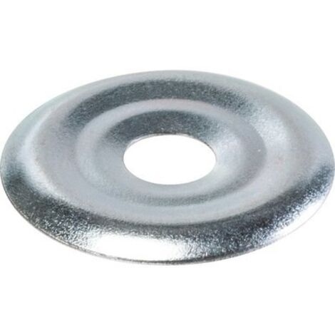 Plaques de rosaces en acier zingué diamètre 32 mm, boîte de 100 pièces - FISCHER (1/9)