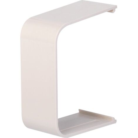 Manchon en plastique rigide beige ou blanc crème RAL 9001, largeur de goulotte 80 mm (1/2)