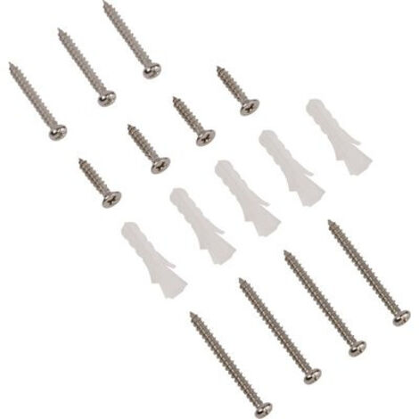 Sachet de visserie pour parois fixes Odyssea - Pack de 4 vis, transparent et idéal pour l'habitat (1/2)
