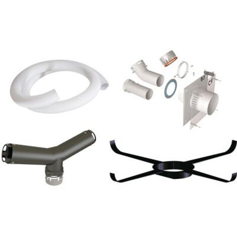 Pack Condensation 4 en 1 B3/C9 TEN - Diamètre 80 mm - Terminal en T - Longueur Flexible 10 m - Tolerie Émaillerie Nantaise (1/3)