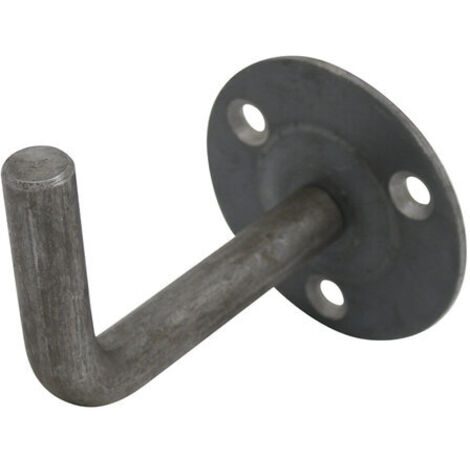 Torbel – Support de rampe à souder coudé fixe – Acier brut, finition chanfreinée – Pour rampes intérieures et extérieures – Trou de fixation Ø 6 mm (1/2)