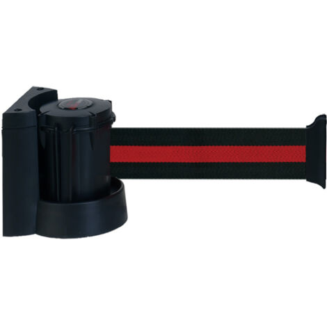Dérouleur mural avec sangle Noir/rouge 3m x 50mm - 2031059 (1/4)