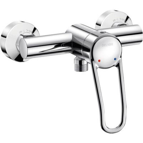 Mitigeur de douche Securitherm à équilibrage de pression (EP) avec manette ajourée, raccords Stop/Purge et système de sécurité intégré (1/2)