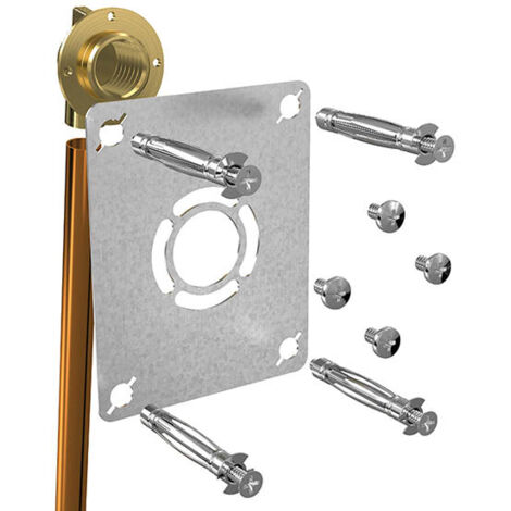 Gripp – Sortie de cloison à souder en cuivre Ø14-F 1/2 – Fixation rapide pour robinetterie – Compatible plaques BA13 et Gyproc – Pression max 10 bar