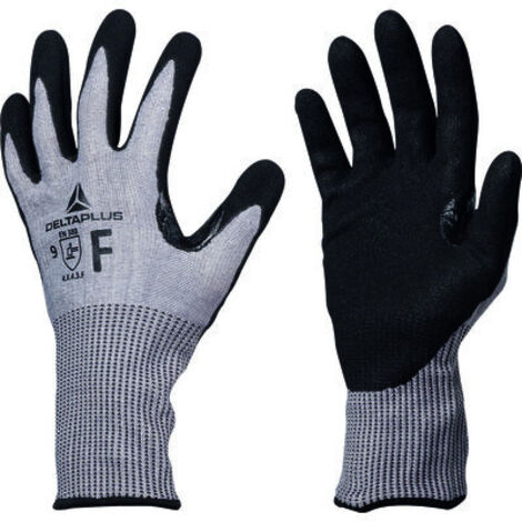 Gant en tricot polyester/spandex gris Delta Plus, taille 9