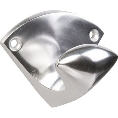 Duval – Portemanteau en aluminium poli – Fixation murale – Design moderne pour espaces réduits – Charge maximale 10kg