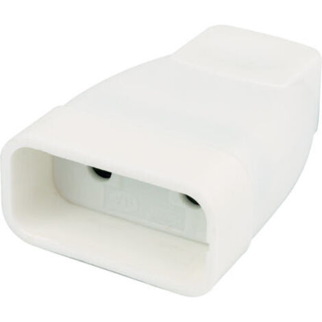 Fiche électrique femelle 2P6A blanc 9 mm Dhome, connecteur électrique de haute qualité (1/2)