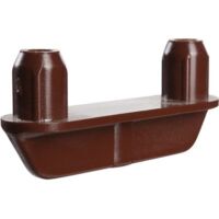 Guide de glissement Hettich MB-Führungsgleiter STB 35 en plastique brun pour meubles et armoires