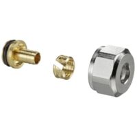 Raccord à compression à sertir OV Klemmring Ofix K double pour tuyaux Euroconique 16x1,5 mm avec filetage mâle G 3/4" (jeu de 2)