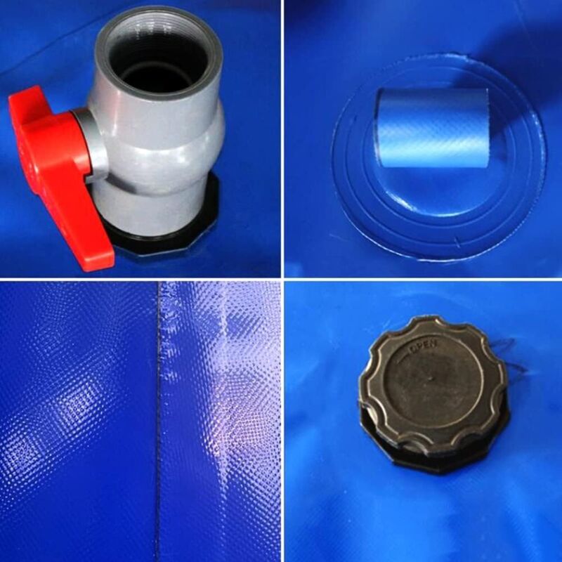 Réservoir D'eau Portable, 110 L En PVC Souple Et Pliable, Sac De Rangement Sac De Rangement Avec Valve Pour Camping Camping Car Lutte Contre Lincendie 90415695