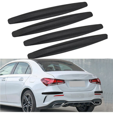 4 pièces Protection universelle pour pare-chocs d'angle de voiture, Anti-Scratch Bandes Autocollantes,Bande de Protecteur de Pare-chocs Universel Autocollant Protection pour Pare-Chocs de Voiture,Noir (1/5)