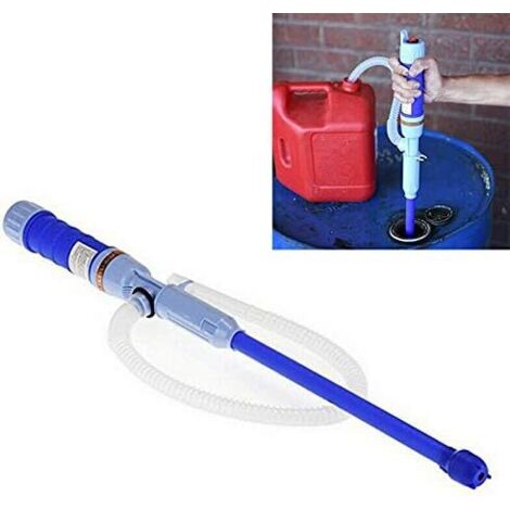 Pompe à Eau portative à Piles, Pompe Diesel, Pompe de Transfert électrique, Pompe à Siphon de Carburant, Pompe à Huile, Pompe à Essence, Pompe d'aspiration d'eau Bleu READCLY