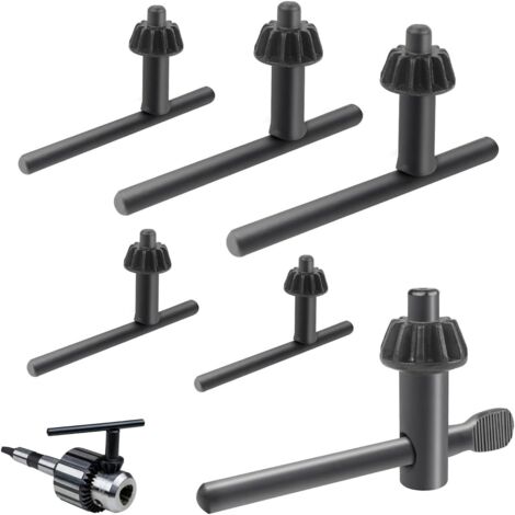 Clé mandrin perceuse 4/6/10/13/16/20mm – Pour perçage précis dans bois dur et béton – Lot de 6 clés de montage universelles