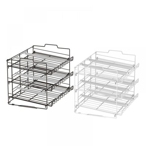 Lot De 2 Étagères Empilables Distributeur De Canettes - Jusqu'à 62 Canettes, Rangement Cuisine Et Garde-Manger