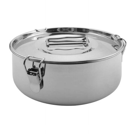 Moule à flan en acier inoxydable, 19 x 19 x 7 cm, capacité de 1,7 L, compatible avec l'autocuiseur Instant Pot de 6 L (1/5)