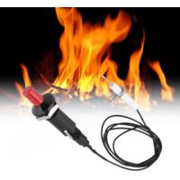 Piezo Plancha XAVSWRDE 2 PCS Boutons D'Allumage Piézo En Plastique Allumages Piézo Electriques Briquets à Bouton-Poussoir Avec Aiguille D' Allumage Et Cable De 100cm Pour Cuisinière Four à Gaz Barbecue Piezo Barbecue - 2
