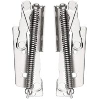 Rnemitery – Lot de 2 charnières à ressort pour canapé-lit pliant – Acier inoxydable nickelé – Charge 10 kg – Angle d'ouverture 80°