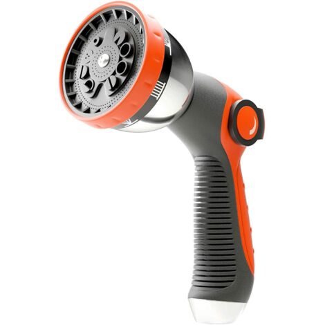 pistolet à eau haute pression en alliage de zinc avec manche gainé réglable multifonction pour lavage de voiture et jardin (1/2)