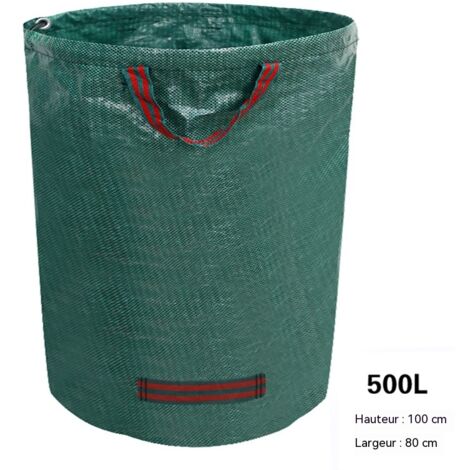 Sac de ramassage de feuilles pour jardinage sac à déchets végétaux tissé PP imperméable sac de rangement pour débris (1/4)