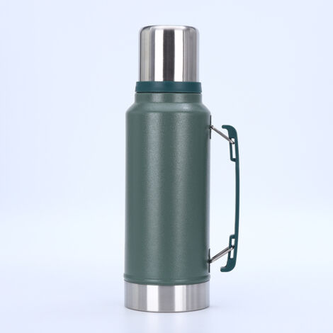 gourde isotherme en acier inoxydable 304 grande capacité 1000 ml pour exterieur et maison avec anse portable (1/5)