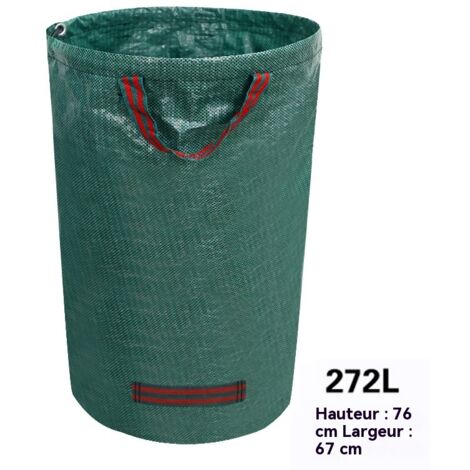 Sac de ramassage de feuilles pour jardinage sac à déchets végétaux tissé PP imperméable sac de rangement pour débris (1/4)