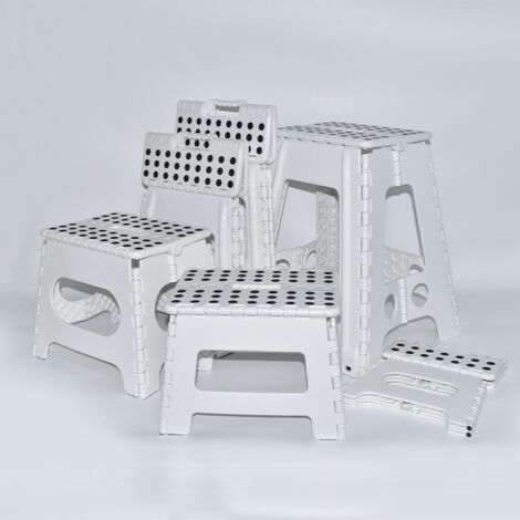 tabouret pliable en plastique epais 9 pouces pour enfants et adultes petite chaise domestique portable pour exterieur et peche avec poignee (1/5)