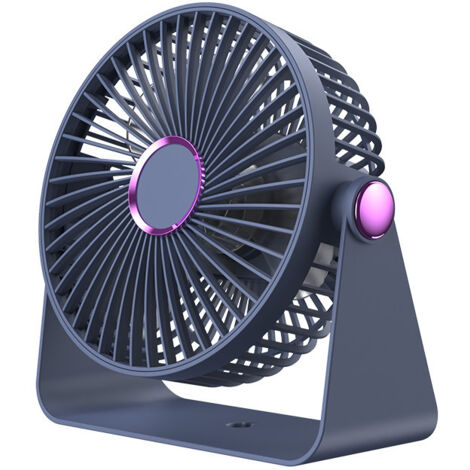 ventilateur de bureau ultra silencieux moteur sans balais ventilateur de circulation domestique petit pour bureau pouvant être suspendu avec veilleuse inclus crochet et câble de recharge type c