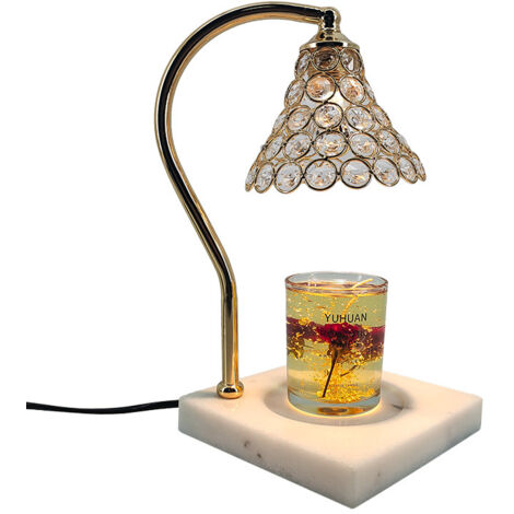 lampe a fondre la cire style muguet retro francaise pour chambre veilleuse d ambiance lampe de table a parfum sans flamme avec minuterie et gradation de lumiere 150x150x310 mm (1/4)