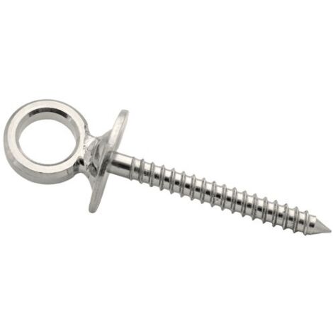 Piton à œil en acier inox – Øfil 8mm – Longueur 80mm – Fixation résistante à la corrosion pour intérieur et extérieur – Chapuis