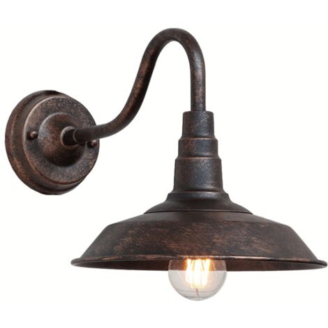 Stoex – Applique murale rétro vintage en bronze – E27 60W – Pour intérieur et extérieur – Idéal pour restaurant, balcon, bar, café