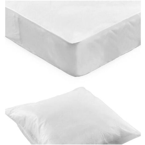 HOMESCAPES Lot de 4 protège-oreillers en polycoton, 65 x 65 cm