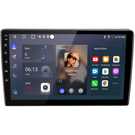 Hexinex Autoradio Android 15 de 9 pouces 2+64 Go avec carPlay GPS RDS FM commandes au volant et Wi-Fi pour VW Polo 9N 2004–2010 (1/5)